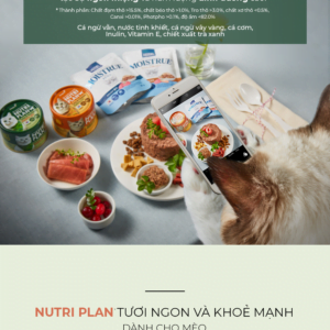 Pate cho mèo Nutri Plan Cá ngừ & Cá cơm 160g