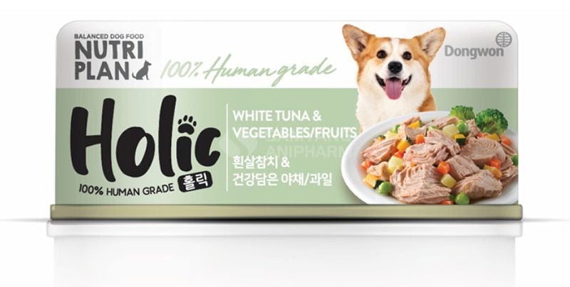 Pate cho chó Holic rất giàu chất xơ, bổ sung lợi khuẩn cho đường ruột thú cưng