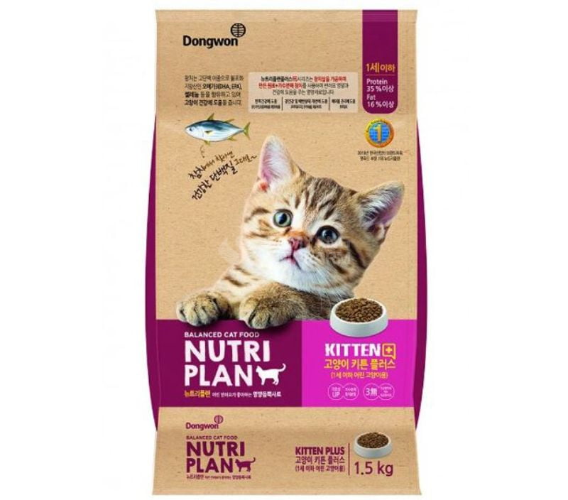 Thức ăn cho mèo con Nutri Plan Kitten Plus giàu dinh dưỡng, rất thơm ngon